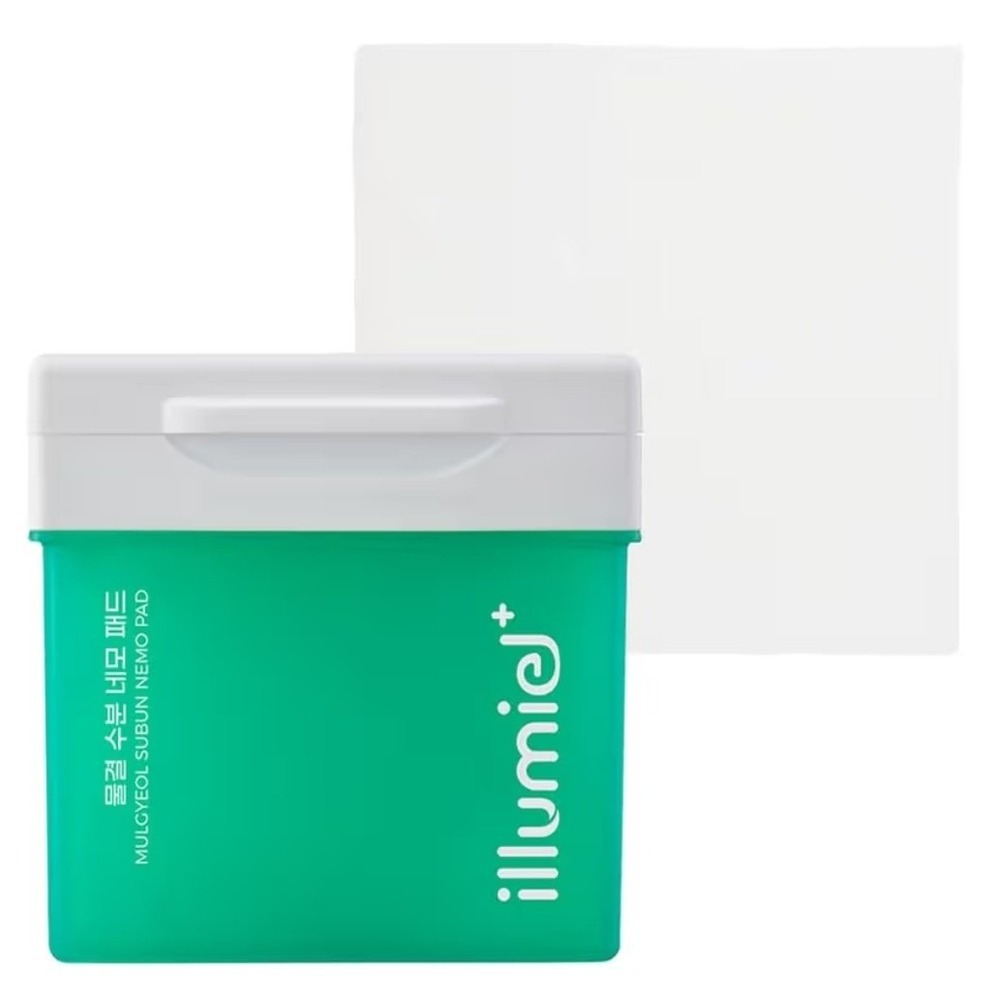 illumiel+ Aqua Hydrating Square Toner Pads 60ct Kakadu Plum Vitamin C K-Beauty